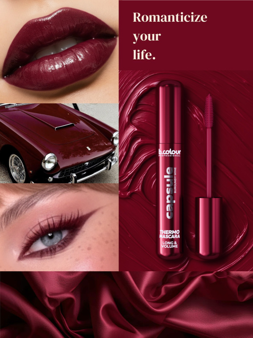 Тушь для ресниц, термотушь, объем и удлинение / BURGUNDY WINE, B.COLOUR PROFESSIONAL