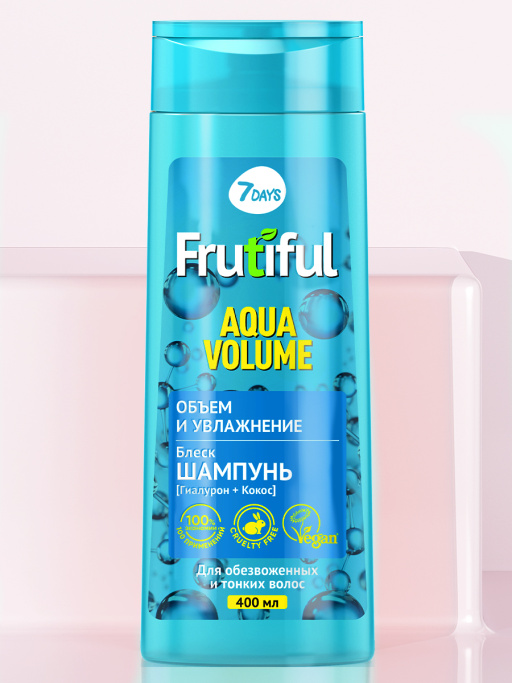 Шампунь для волос объем и увлажнение AQUA VOLUME