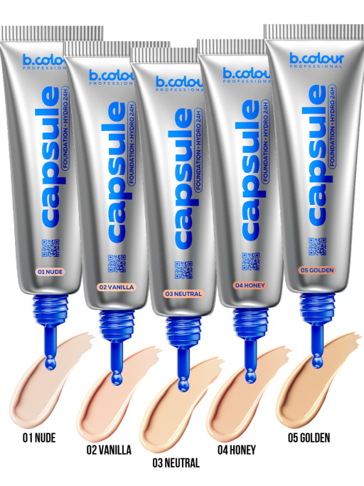 Тональный крем увлажняющий / 01 Nude, B.COLOUR PROFESSIONAL CAPSULE