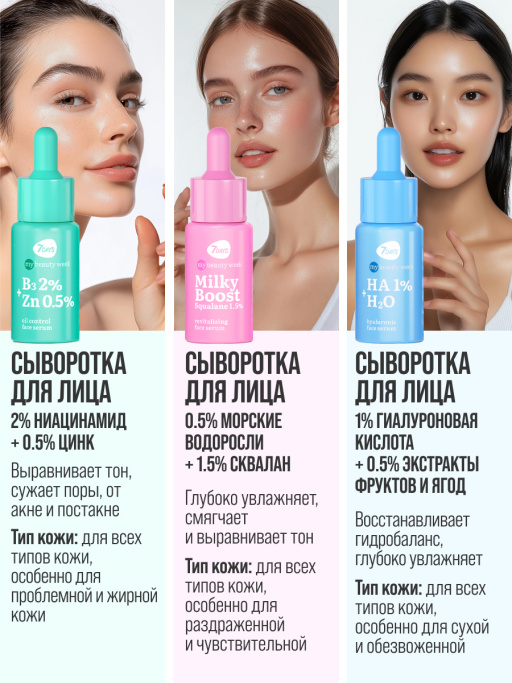 Сыворотка для лица с кислотами AHA+BHA