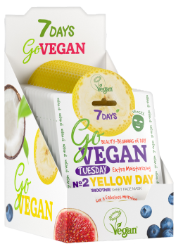 Маска для лица тканевая smoothie Tuesday YELLOW DAY 40 шт.
