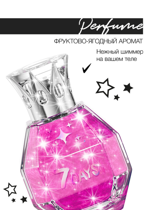 Духи сладкие мерцающие набор 2 шт. по 50ml