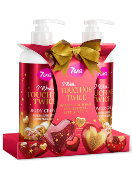 Набор косметики для ухода, гель для душа и крем для тела TOUCH ME TWICE