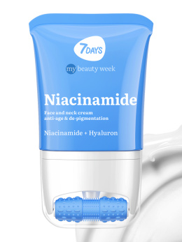 Крем для лица, шеи и зоны декольте Антивозрастной & Борьба с пигментацией с 3D массажером NIACINAMIDE