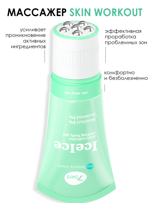 Крем для тела антицеллюлитный, массажер для похудения тела ICEICE