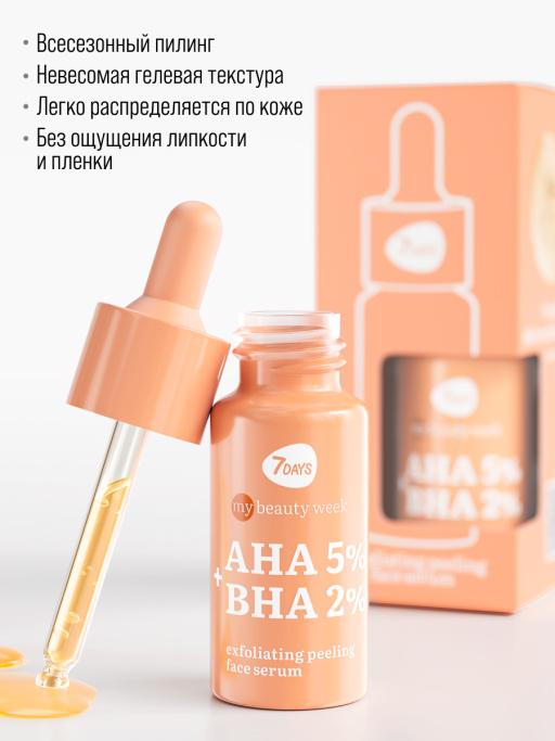 Сыворотка для лица с кислотами AHA+BHA