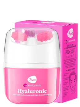 Крем для лица, массажер для лица 2в1