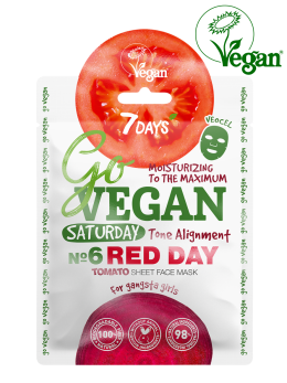 Маска для лица тканевая tomato Saturday RED DAY