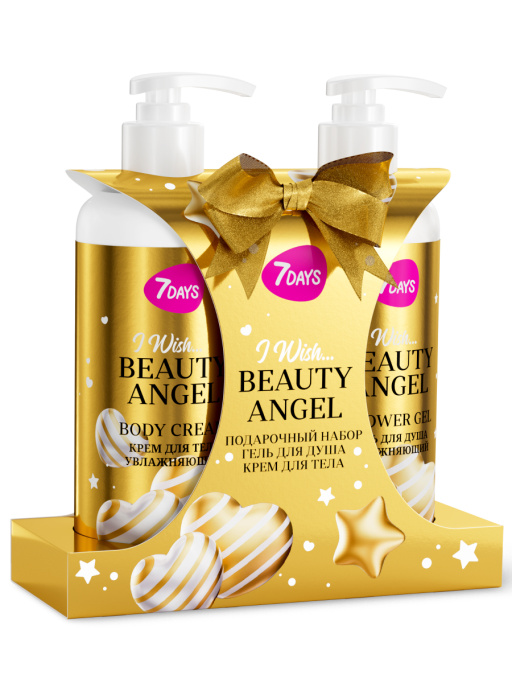 Набор косметики для ухода, гель для душа и крем для тела BEAUTY ANGEL