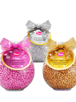 Соль для ванны 7DAYS, набор 3 шт.