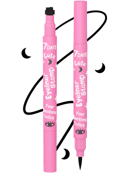 Подводка для глаз + штамп 2в1 Cute / 210 Eyeliner&Moon black stamp