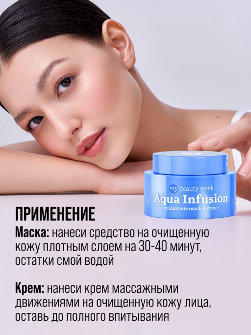 Крем для лица увлажняющий с гиалуроновой кислотой AQUA INFUSION