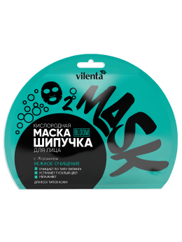 Маска шипучка для лица тканевая пузырьковая Нежное очищение