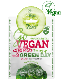 Маска для лица тканевая salad Wednesday GREEN DAY