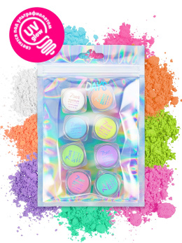 Подводка для глаз, Аквагрим UVglow Neon Pastel / 01 Candy