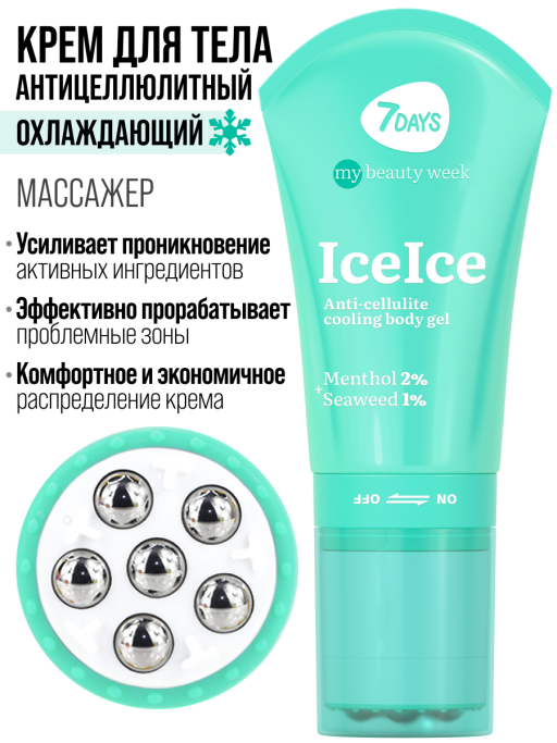 Крем для тела антицеллюлитный, массажер для похудения тела ICEICE